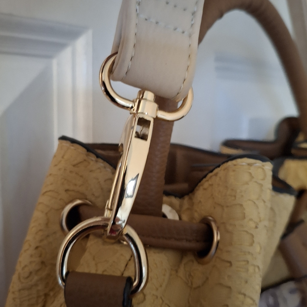 Cato "Mixed Pattern" Drawstring Bucket Bag - image 6